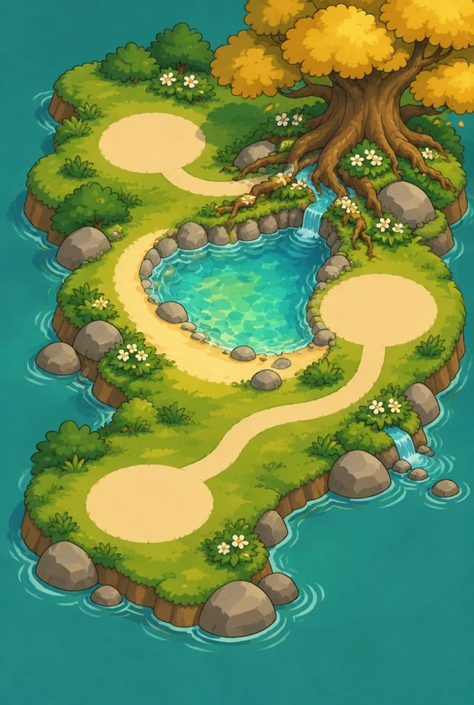 Águas e vegetação da Nascente do Rio.